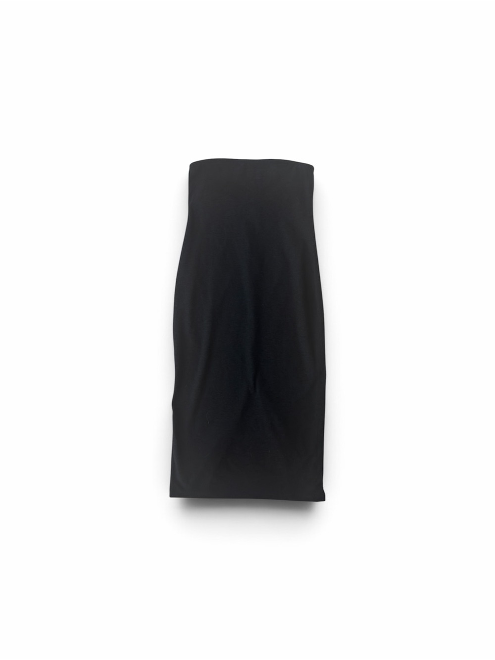 Beyond Yoga Black Strapless Midi Dress
